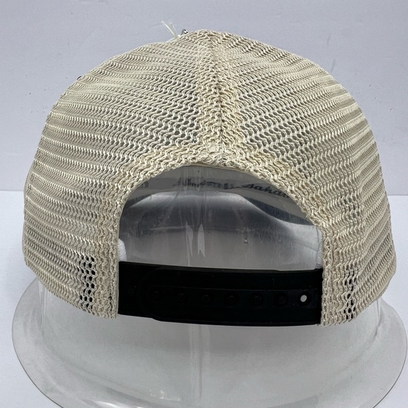 TOMMY BAHAMA CAP/HAT, 3D MARLON FISH & TOMMY LOGO IN RUBBER, BLUE WITH TAN MESH - Picture 7 of 13